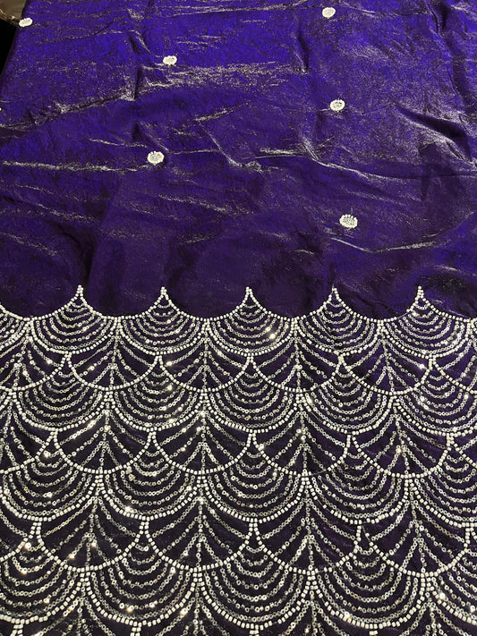 Embellished, Embroidered Bollywood Soft Silk Saree